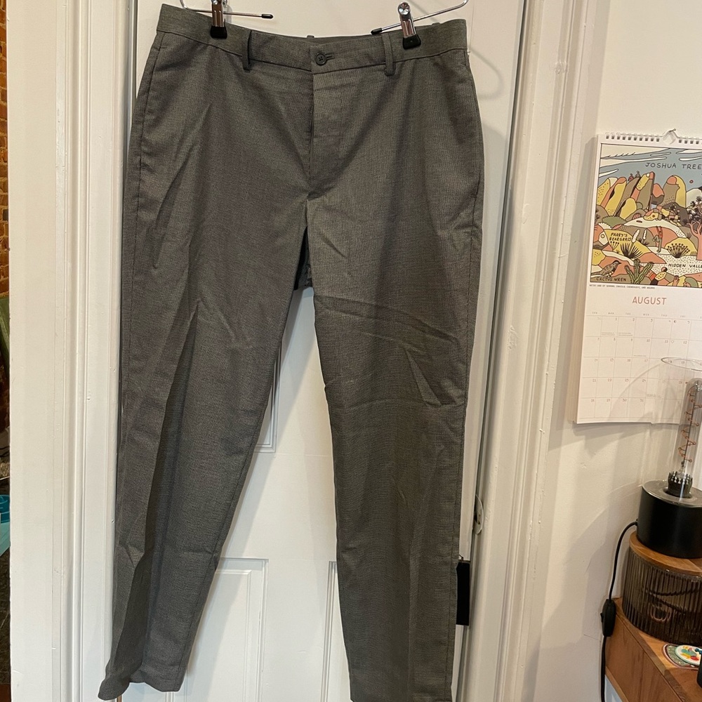 Uniqlo Houndstooth Stretch Smart Ankle Length Trousers L